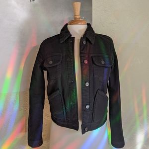 GAP Denim Jacket w/ Fuzzy Fleece Lining